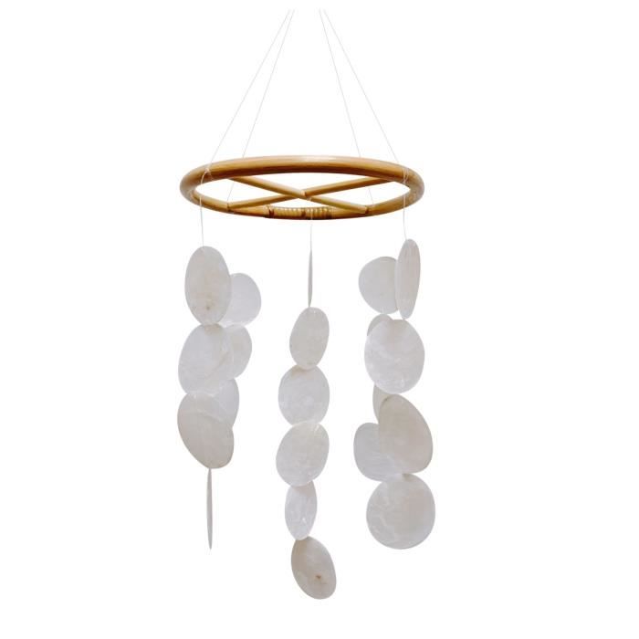 Carillon a vento in conchiglie marine per esterni
