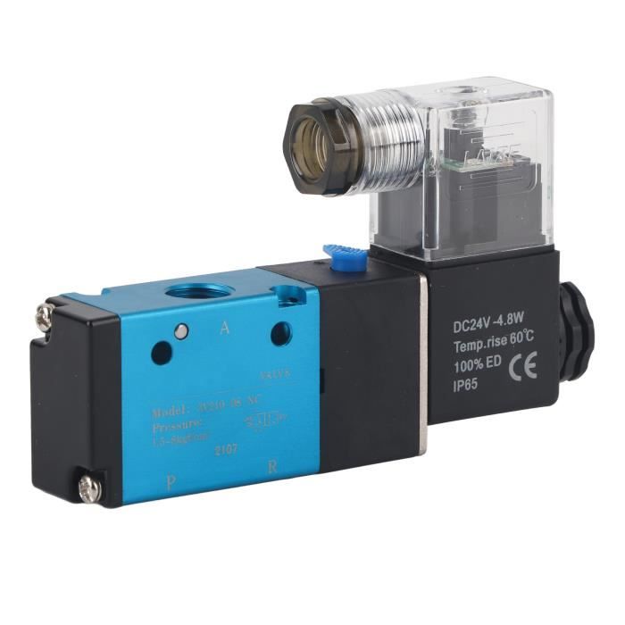 Heschen Elektrische pneumatische magneetventiel, 6-weg, 4V210-08 DC 24