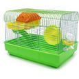 BPS BPS1217 Cage Hamster Chalet Maison pour hamster avec mangeoire Bebedero Roue Maison spciale Couleur au hasard 33 x 235 x [2149]-1