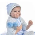 Bebes reborn de silicone vrai garçon bebe vivant nouveau-né poupées 22 pouces 55cm offre spéciale enfants-1