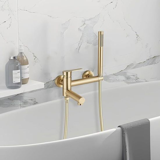 Robinet De Baignoire Autoportant SucceBuy, Montage Au Sol, Pivotant à