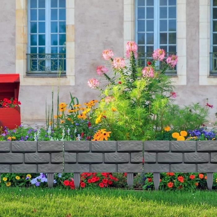 Bordure de bordure de jardin à la maison clôture en plastique