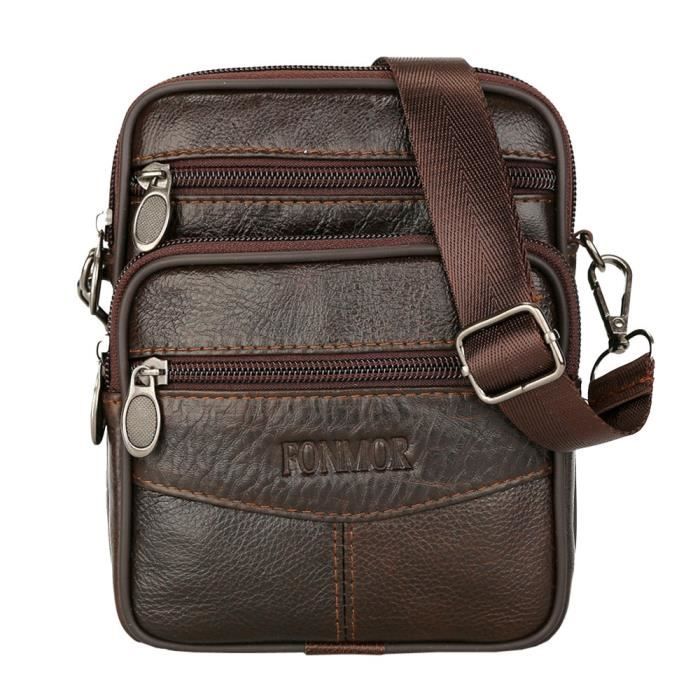 Sac cuir store homme vintage