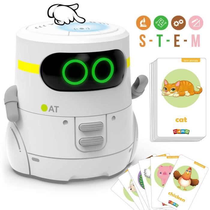 Robot Dessinateur Enfant Charmofun - Avec 100 Cartes, Stylo, Rechargeable, Jouet éducatif 3 Ans