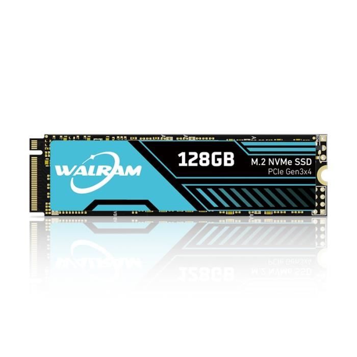 WALRAM disque dur interne SSD M2 PCIe NVMe avec capacité de 128 go