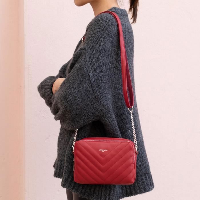 Sac Bandoulière Femme - David Jones - Besace Porté Epaule - Petit Sac à