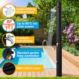 Douche solaire de jardin et de piscine - LOSPITCH - 35L - Noir - PVC+ABS chromé-2