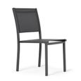 Table de jardin avec 10 chaises - OVIALA - Aluminium - Effet mozaic - Gris-2