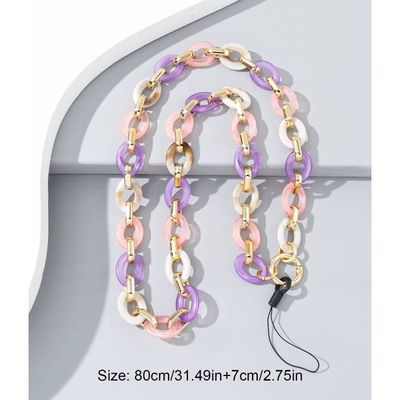 Chaîne De Téléphone Portable Universelle En Nylon - Sangle Réglable Avec Patchs - Pour Smartphones Avec Coque - Idéale Extérieur