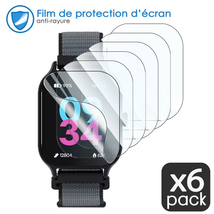 Kit De 6 Films Protecteurs Pour Montre Ronde 29mm - Anti-rayures, Brillant, Facile à Poser