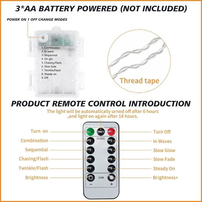 Lypumso Étoiles Lune Rideau Lumineux, 3.5M LED Guirlande Lumineuse