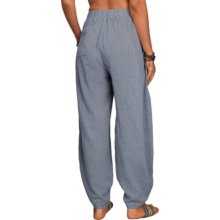 Pantalon leger coton hotsell femme