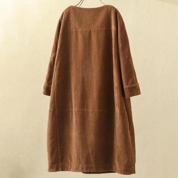 Robe velours cotelé femme on sale