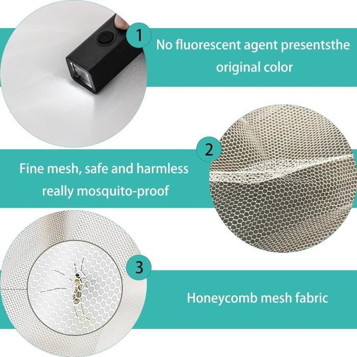 Moustiquaire De Lit, Moustiquaire Grand Lit, Moustiquaire De Lits Simples Et Doubles,Ciel De Lit