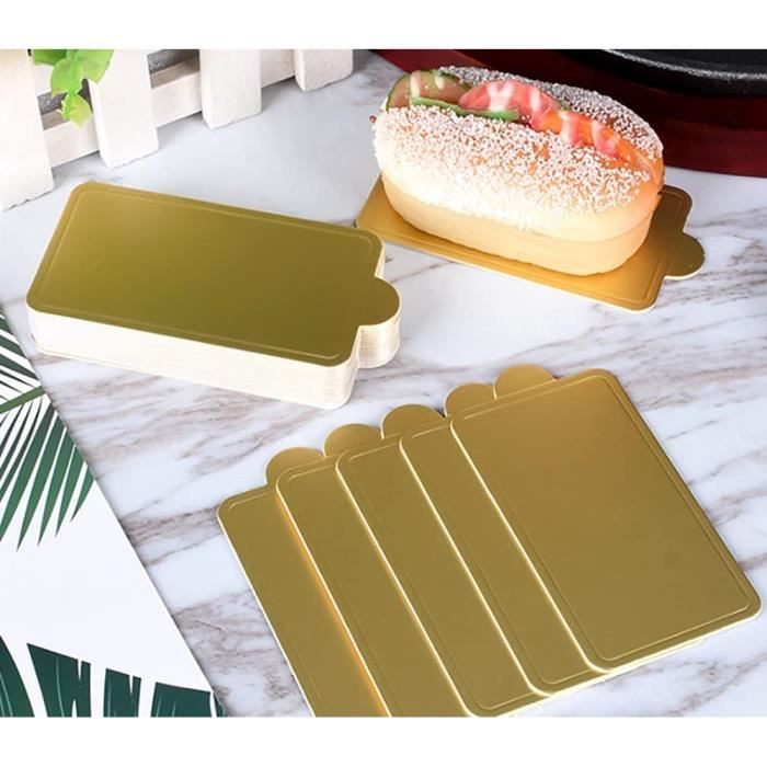 Mini assiette en carton doré