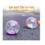 Orange, Bleu Boule d'Exercice de Hamster 2 Pcs Balle de Hamster 2 Couleur Ballon de Jouet de Gerbille Plastique Petit Balle Portatif pour Courir Jogging Sport Hamster Gerbille Animal de Compagnie 