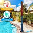 Douche solaire de jardin et de piscine - LOSPITCH - 35L - Noir - PVC+ABS chromé-3