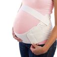 Ceinture ventrale, Ceinture de sécurité pour femme enceinte, Soutien prénatal pendant grossesse Maternité Abdomen Soutien (blanc M)-3