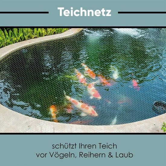 Teichnetz étang Filet Protection Réseau 3 m x 2,50 m Noir mailles 5 cm 