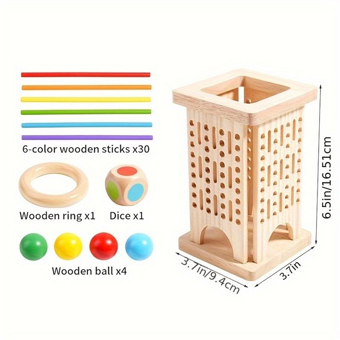 Jeu Montessori de Puzzle en Bois, Jeux Société 3 4 5 6 Ans, Jeux