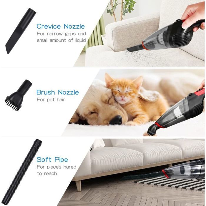 Aspirateur à main sans fil PZCC Rechargeable USB Puissant — free download