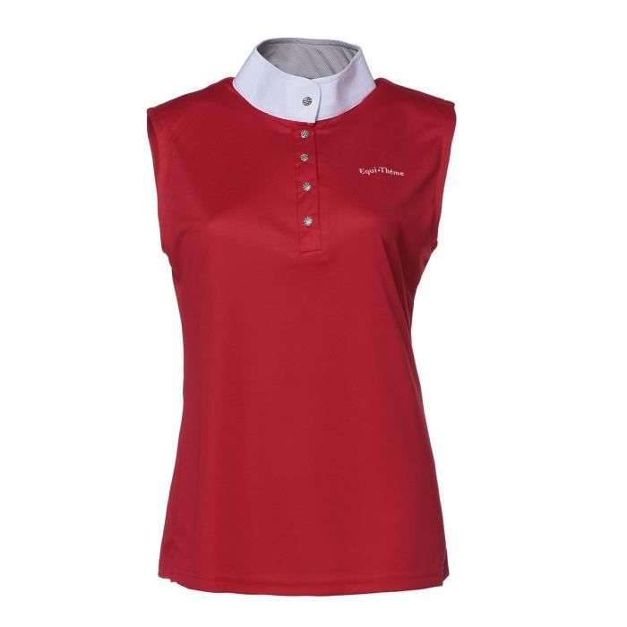 polo reebok femme rouge