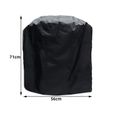 Taille Round 71x56cm Housse de protection pour barbecue, imperméable, Anti-soleil, pour Weber, accessoires ronds et rectangulaires-0