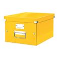Boîte de rangement carton Leitz CLick&Store Wow H 16 X L 21,7 x P 28 cm jaune-0