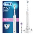 Oral-B PRO 1 900 Brosse à Dents Électrique Rechargeable avec 1 Manche Capteur de Pression et 1 Brossette, Technologie 3D, Noir-0