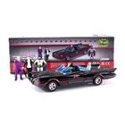 Voiture Miniature de Collection - JADA TOYS 1/24 - BATMOBILE Batmobile Deluxe with Figurine - 1966 - Black - 33737BK