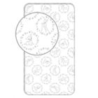 JERRY FABRICS Drap housse - Bambi - Etoiles - 90 x 200 cm - 100% coton - Coins élastiques