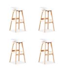 Lot de 4 chaises hautes blanche - Bera - DESIGNETSAMAISON