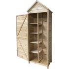 Armoire de Rangement - GARDIUN - Candy - Bois de pin - Serrure métallique - Extérieur