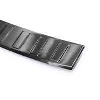 Protection de seuil de coffre chargement en acier noir Audi A4 B9 2015-