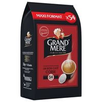 LOT DE 6 - GRAND MERE - Corsé café Compatible Senseo - paquet de 54 Dosettes