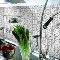 1 rouleau auto-adhésif carrelage Art sticker mural autocollant bricolage cuisine salle de bain décor vinyle GT6341