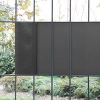 Bande de brise-vue Jesteburg PVC 35 m x 19 cm 6,65 m² gris anthracite RAL 7016