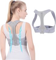 Correcteur de Posture Réglable, Redressage de Colonne Vertébrale et Posture, Ceinture dorsale femme
