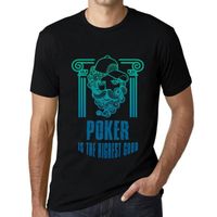 Homme Tee-Shirt Le Poker Est Le Bien Suprême – Poker Is The Highest Good – T-Shirt Vintage Noir