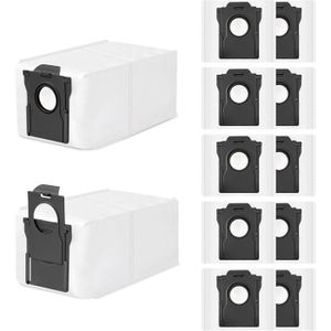 Lot de 12 sacs à poussière jetables de grande capacité pour aspirateur robot Dreame L40s Ultra AE/ L40s Ultra CE/ L10s Ultra Gen 2/X30 Ultra/L10s Pro Ultra Heat Lot de 12 sacs à poussière jetables de grande capacité pour aspirateur robot Dreame L40s Ultra AE/ L40s Ultra CE/ L10s Ultra Gen 2/X30 Ultra/L10s Pro Ultra Heat