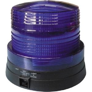 FCSIGNALETIC : Déstockage Gyrophare à LED bleu embase ISO rotatif