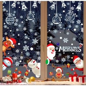 Nouveauté Noël filet rideau Santa Claus W:118"x L:59" Décoration de fenêtre 
