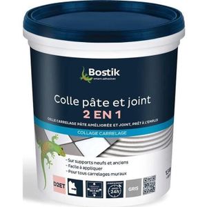 COLLE - PATE FIXATION Colle et joint carrelage - gris - 1.5 Kg