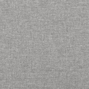 SOMMIER Sommier à ressorts de lit - QQMORA - Gris clair - 90x190 cm - Tissu - Tapissier