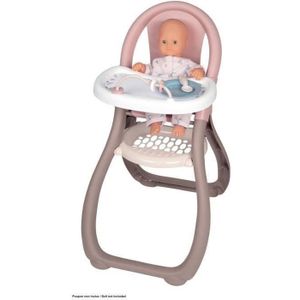 ACCESSOIRE POUPON SMOBY - Baby Nurse Chaise haute pour poupon jusqu'