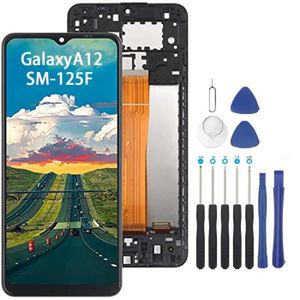 ECRAN DE TÉLÉPHONE écran LCD Samsung Galaxy A12 / A125F(SM-A125F/DSN, SM-A125F/DS) avec cadre+ vitre tactile + Kit outils