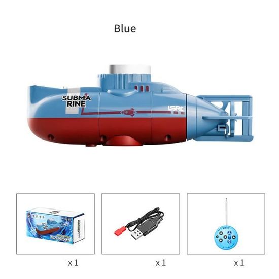 Mini Sous-Marin Radiocommandé 6 Canaux – Jouet Bateau RC Plongée Pour Enfant – Simulation Réaliste Aquarium