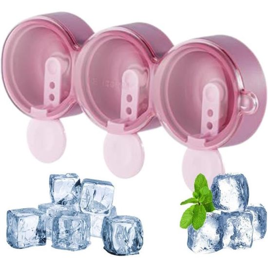 Kit Créatif 2 Moules Flocons De Neige + 3 Grattoirs Roses – Silicone Et Plastique, Pour Bougies, Pâtisserie, DIY