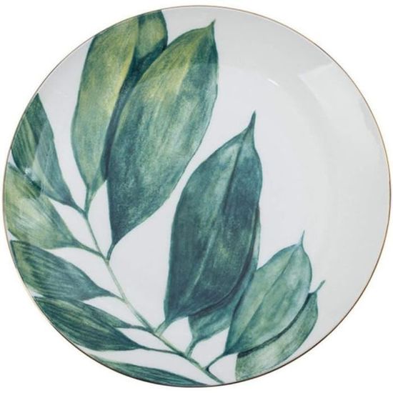 Plaque Assiettes D ner En Porcelaine Plantes Vertes Rondes Vaisselle plaque-assiettes-d-ner-en-porcelaine-plantes-vertes-rondes-vaisselle
