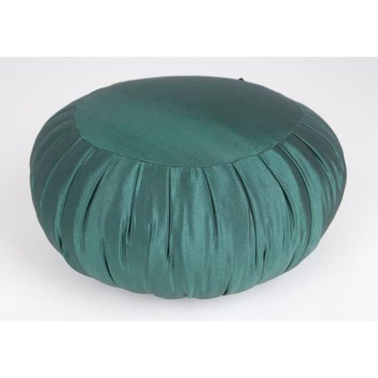 Coussin pour méditation Zafu, 40x20 cm, Kapok, Vert Cdiscount Sport